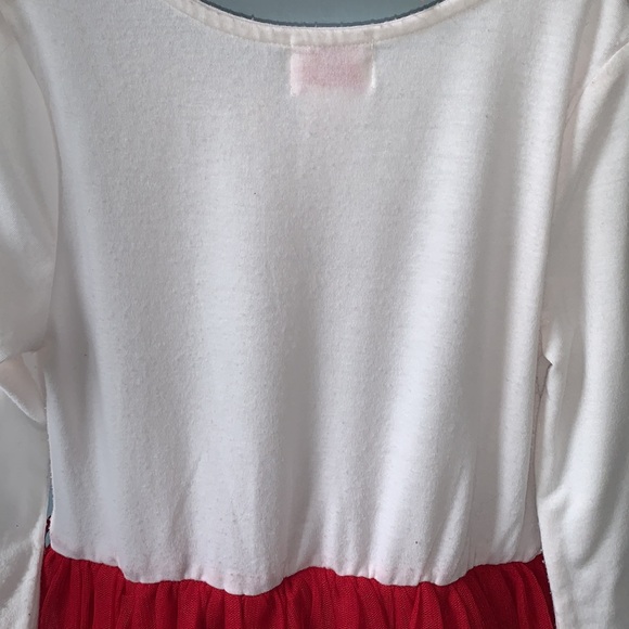 Pinky Los Angeles 7 Red & White Tulle Dress GUC Sparkle - Picture 12 of 12